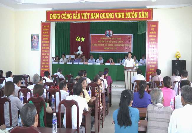 Ứng cử viên đại biểu HĐND huyện Kế Sách tiếp xúc cử tri xã Phong Nẫm và An Lạc Tây. 