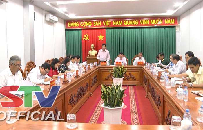 Ban Chấp hành Đảng bộ huyện Long Phú sơ kết tháng 1/2018