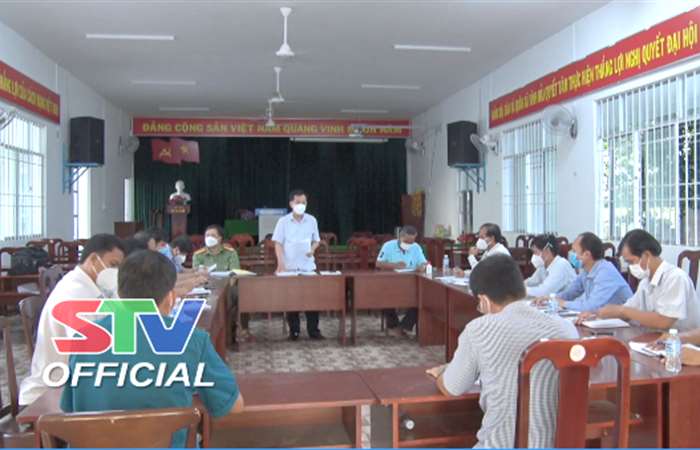 Ban Chỉ đạo phòng, chống dịch bệnh COVID-19 thị xã Vĩnh Châu kiểm tra công tác phòng chống dịch bệnh tại xã Vĩnh Hải
