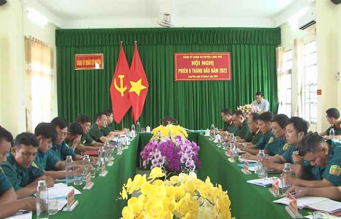 Ban Chỉ huy Quân sự huyện Long Phú sơ kết 6 tháng đầu năm 2022