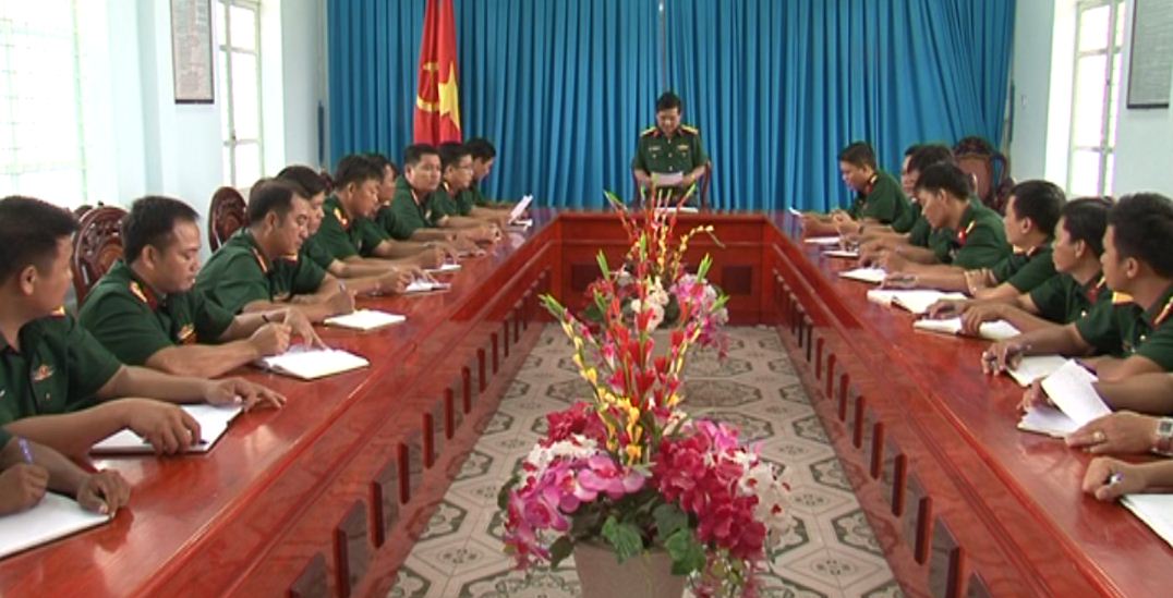 Ban Chỉ huy Quân sự huyện Mỹ Tú học tập là theo tấm gương đạo đức Hồ Chí Minh.