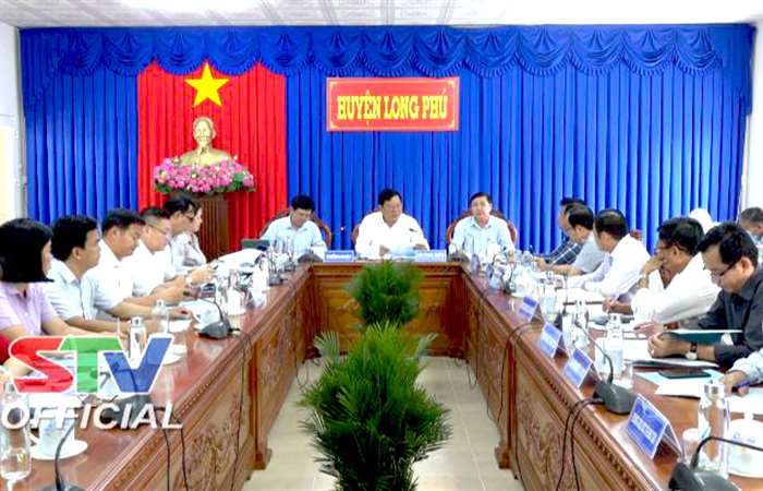 Ban Kinh tế - Ngân sách HĐND tỉnh Sóc Trăng làm việc tại huyện Long Phú