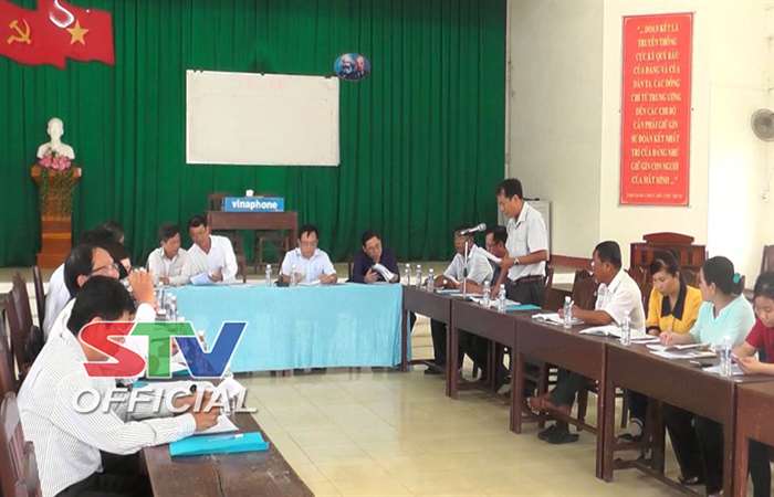 Ban Kinh tế-Ngân sách HĐND tỉnh làm việc tại huyện Thạnh Trị.