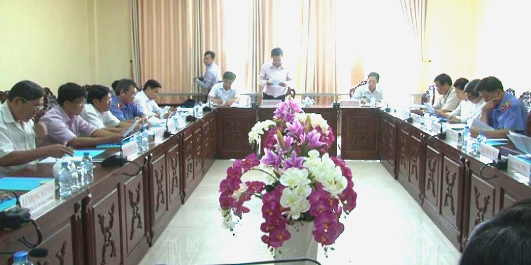 Ban Nội chính Tỉnh ủy Sóc Trăng khảo sát thực hiện chế định Thừa phát lại tại huyện Trần Đề