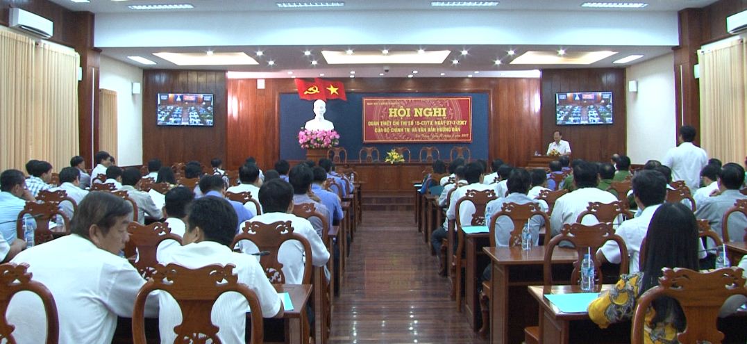 Ban Nội chính Tỉnh ủy Sóc Trăng tổ chức quán triệt Chỉ thị số 15 và Kết luận số 10 của Bộ Chính trị.