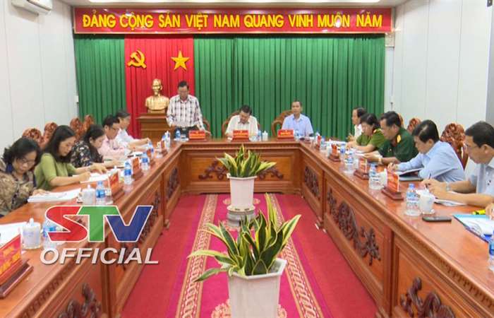 Ban Thường vụ Huyện ủy Long Phú họp đánh giá tình hình tháng 10/2018