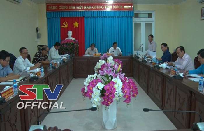 Ban Thường vụ Huyện ủy Trần Đề sơ kết hoạt động tháng 8