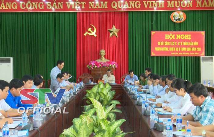 Ban Tổ chức và Ủy ban kiểm tra Huyện ủy Long Phú sơ kết hoạt động 6 tháng đầu năm 2018