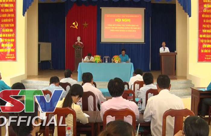 Ban Tuyên giáo Huyện ủy Cù Lao Dung tổng kết năm 2017.