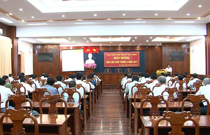 Ban Tuyên giáo Tỉnh ủy Sóc Trăng tổ chức hội nghị báo cáo viên tháng 5