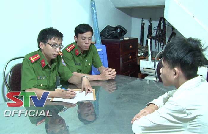 Bắt đối tượng trộm cắp tài sản trong đêm.