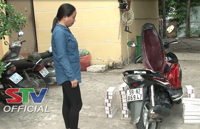 Bắt quả tang một phụ nữ vận chuyển 450 bao thuốc lá điếu nhập lậu