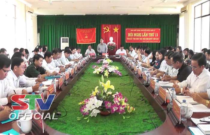 BCH Đảng bộ huyện Thạnh Trị tổng kết Nghị quyết năm 2017.