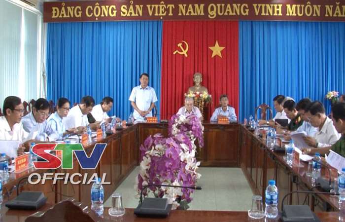 Bí thư Tỉnh ủy Sóc Trăng kiểm tra công tác chuẩn bị diễn tập khu vực phòng thủ thị xã Vĩnh Châu
