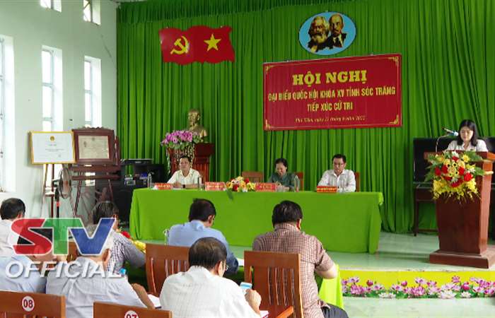 Châu Thành: Đại biểu Quốc hội tỉnh Sóc Trăng tiếp xúc cử tri xã Phú Tâm