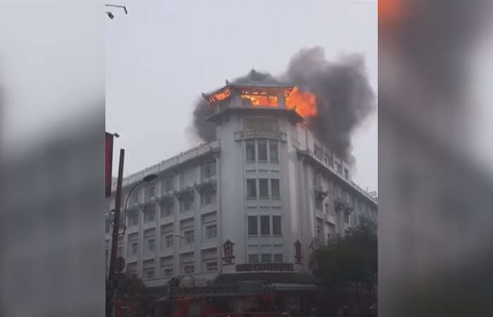 Cháy Khách sạn trung tâm Chợ Lớn
