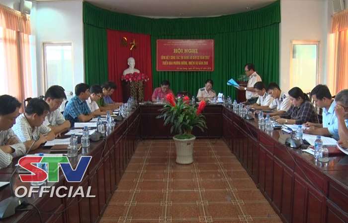 Chi cục Thi hành án dân sự huyện Cù Lao Dung tổng kết năm 2017 