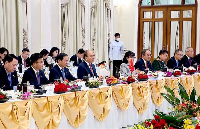 Chủ tịch nước Nguyễn Xuân Phúc hội đàm với Thủ Tướng Thái Lan
