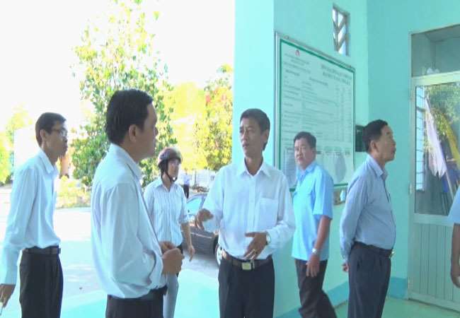 Chủ tịch UBBC tỉnh Sóc Trăng kiểm tra công tác chuẩn bị bầu cử tại thị xã Ngã Năm 