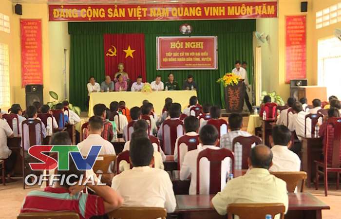 Chủ tịch UBND tỉnh Sóc Trăng tiếp xúc cử tri huyện Trần Đề. 