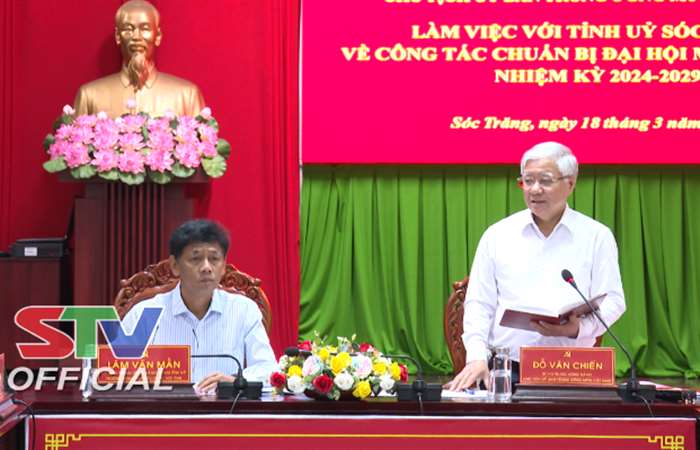 Chủ tịch Uỷ ban Trung ương MTTQ Việt Nam làm việc với Tỉnh ủy Sóc Trăng