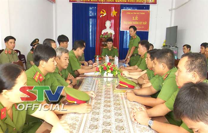 Công an tỉnh Sóc Trăng khen thưởng đột xuất