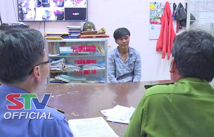 Công an TP Sóc Trăng bắt quả tang đối tượng tàng trữ trái phép chất ma túy