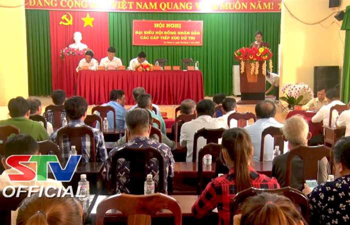 Cù Lao Dung: Đại biểu HĐND các cấp tiếp xúc cử tri xã An Thạnh Nhất 