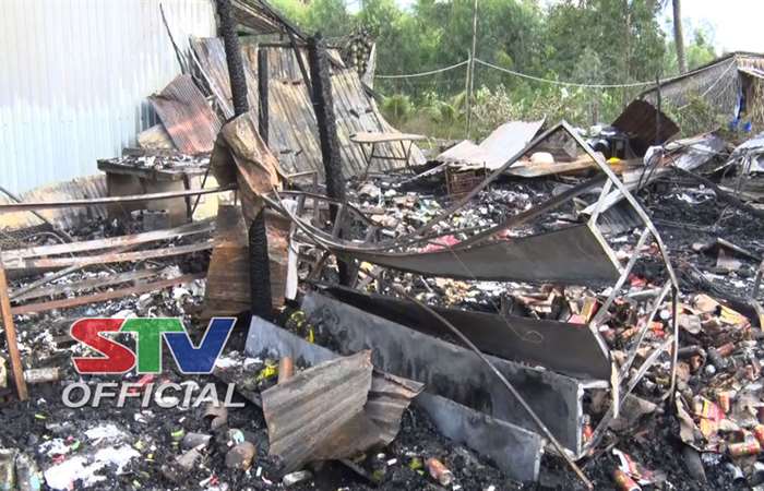 Hỏa hoạn tại Cù Lao Dung làm thiệt hại tài sản trên 330 triệu đồng 