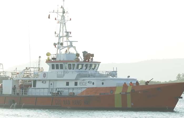 Cứu nạn 6 thuyền viên trên tàu cá Bà Rịa - Vũng Tàu bị chìm
