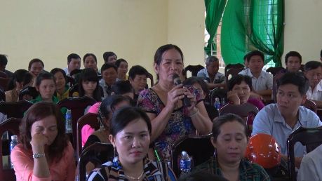 Đại biểu HĐND 3 cấp tiếp xúc cử tri huyện Cù Lao Dung.