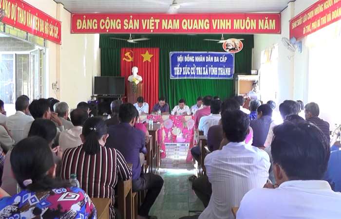 Đại biểu HĐND 3 cấp tiếp xúc cử tri huyện Thạnh Trị.
