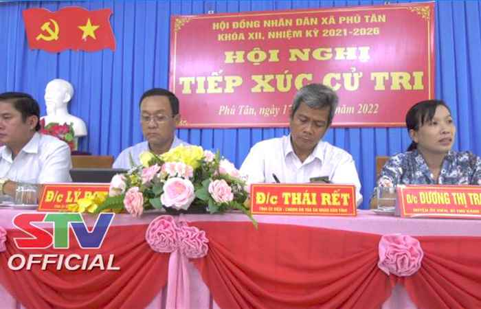 Đại biểu HĐND 3 cấp tiếp xúc cử tri xã Phú Tân và thị trấn Châu Thành