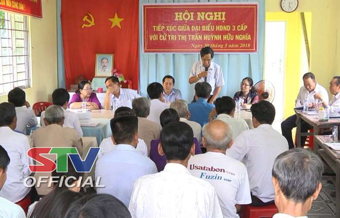 Đại biểu HĐND các cấp tiếp xúc cử tri xã Thuận Hưng và thị trấn Huỳnh Hữu Nghĩa.