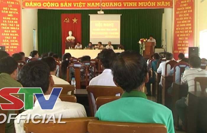 Đại biểu HĐND tiếp xúc cử tri huyện Trần Đề