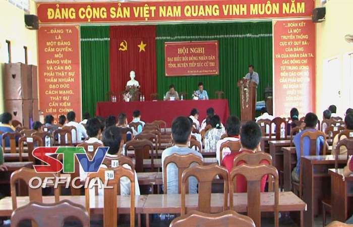 Đại biểu HĐND tỉnh Sóc Trăng tiếp xúc cử tri huyện Trần Đề