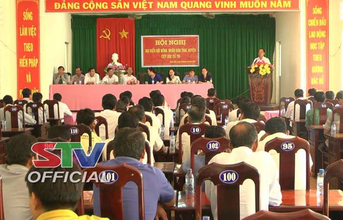 Đại biểu HĐND tỉnh Sóc Trăng tiếp xúc cử tri xã Tham Đôn, xã Đại Tâm và thị trấn Mỹ Xuyên