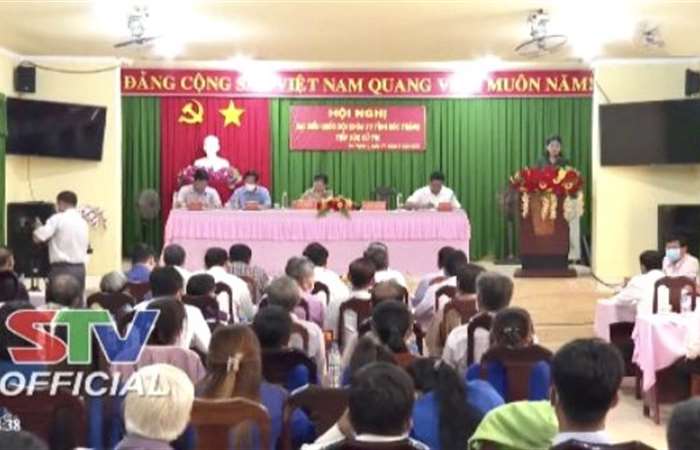 Cù Lao Dung: Đại biểu Quốc hội tỉnh Sóc Trăng tiếp xúc cử tri xã An Thạnh Nhất 