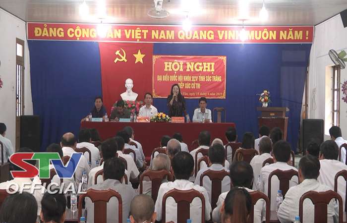   Đại biểu Quốc hội tỉnh Sóc Trăng tiếp xúc cử tri xã Phú Tân, huyện Châu Thành