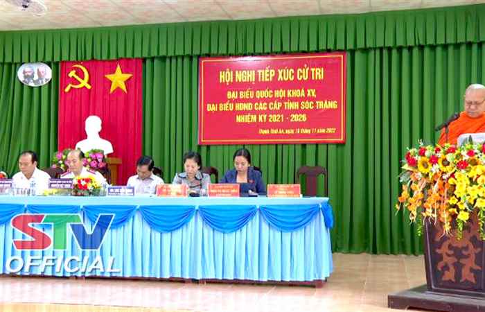Đại biểu Quốc hội tỉnh Sóc Trăng tiếp xúc cử tri xã Thạnh Thới An, huyện Trần Đề