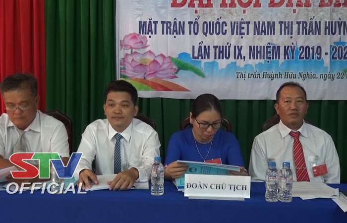 Đại hội Đại biểu Ủy ban MTTQ Việt Nam thị trấn Huỳnh Hữu Nghĩa nhiệm kỳ 2019- 2024