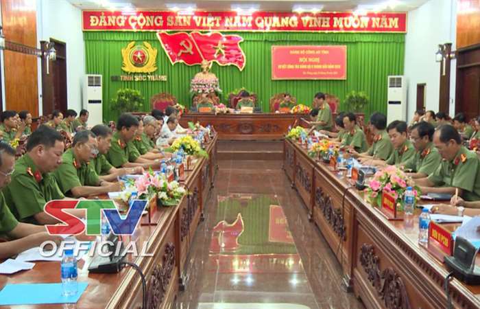 Đảng bộ Công an tỉnh Sóc Trăng sơ kết công tác 9 tháng năm 2018