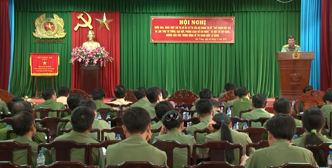 Đảng ủy Công an tỉnh Sóc Trăng tổ chức quán triệt Chỉ thị 05 của Bộ Chính trị
