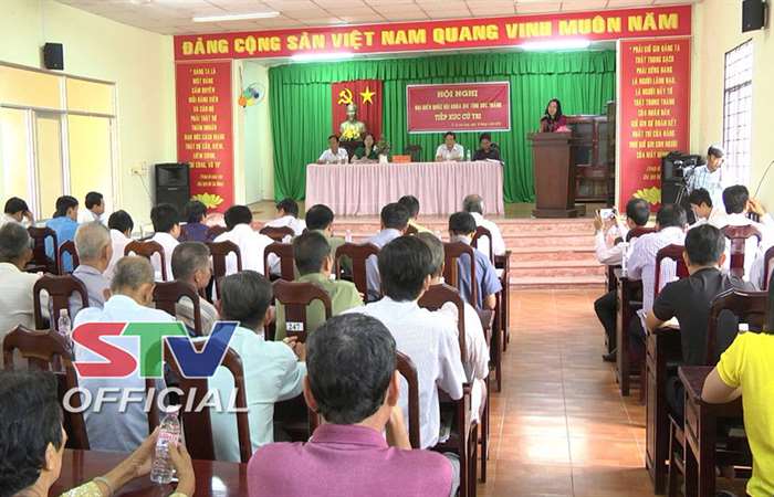 ĐBQH tỉnh Sóc Trăng tiếp xúc cử tri thị trấn Cù Lao Dung
