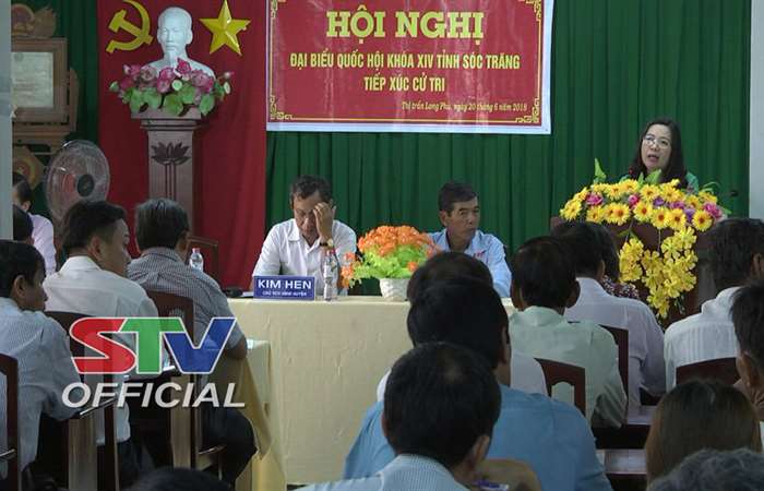 ĐBQH tỉnh Sóc Trăng tiếp xúc cử tri thị trấn Long Phú