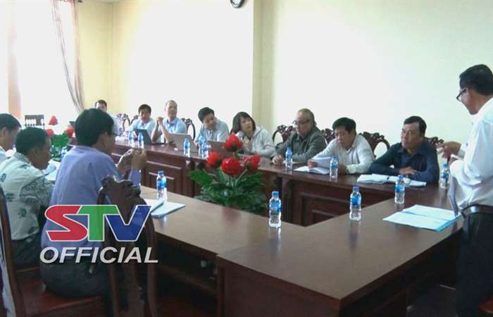 Đoàn công tác Học viện Dân tộc làm việc tại huyện Trần Đề