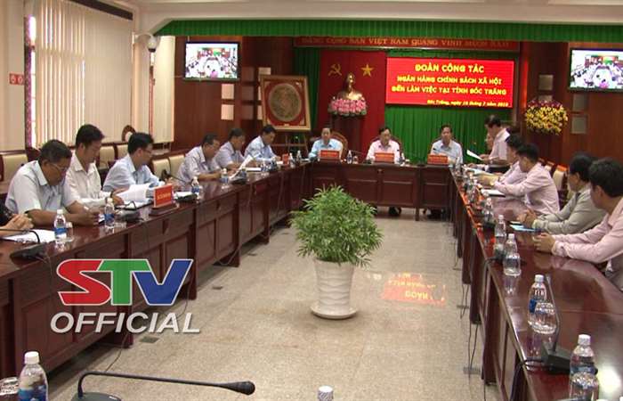 Đoàn công tác ngân hàng Chính sách xã hội Việt Nam làm việc tại Sóc Trăng