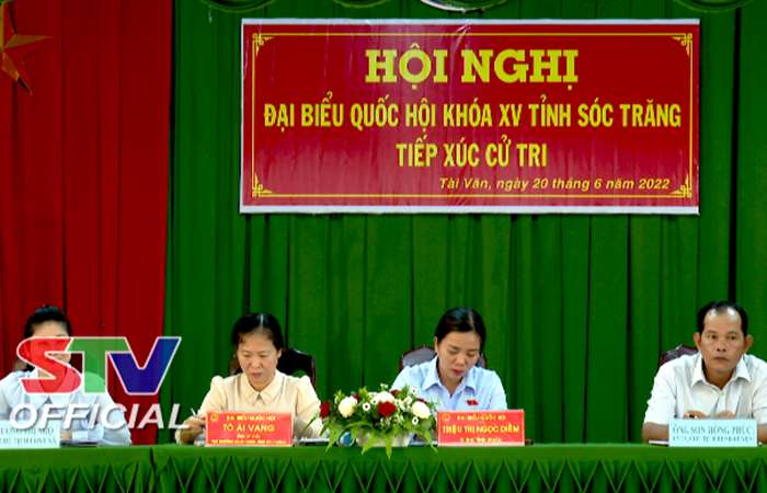 Đại biểu Quốc hội khóa XV tỉnh Sóc Trăng tiếp xúc cử tri xã Tài Văn, huyện Trần Đề