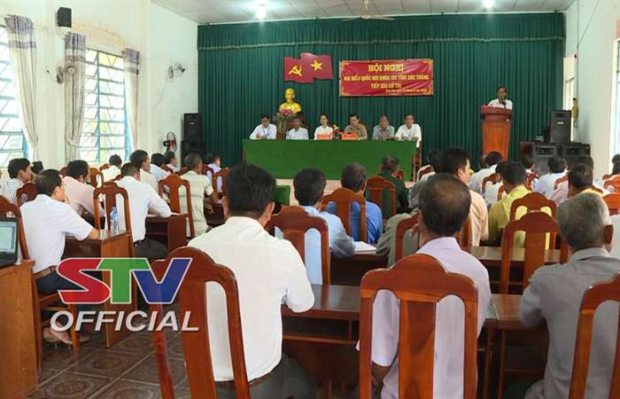 Đoàn đại biểu Quốc hội Sóc Trăng tiếp xúc cử tri tại xã Vĩnh Tân, thị xã Vĩnh Châu