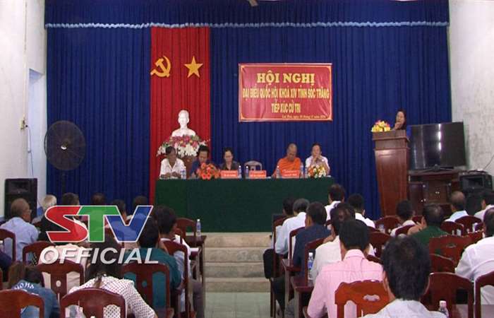 Đoàn đại biểu Quốc hội tỉnh Sóc Trăng tiếp xúc cử tri xã Lai Hòa
